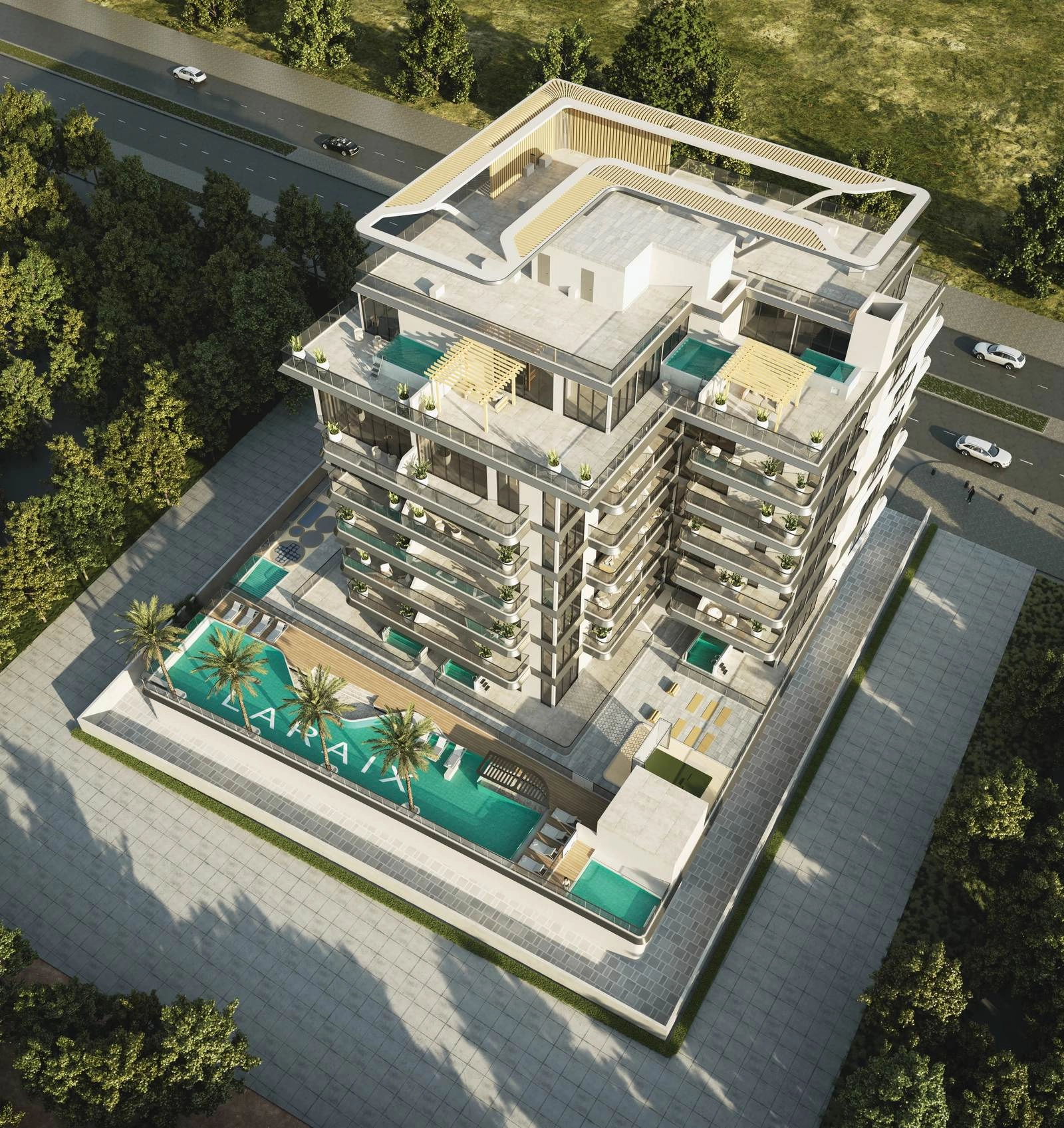 Zyra Hills — Terrace Pools | Profound Properties, Dubai
