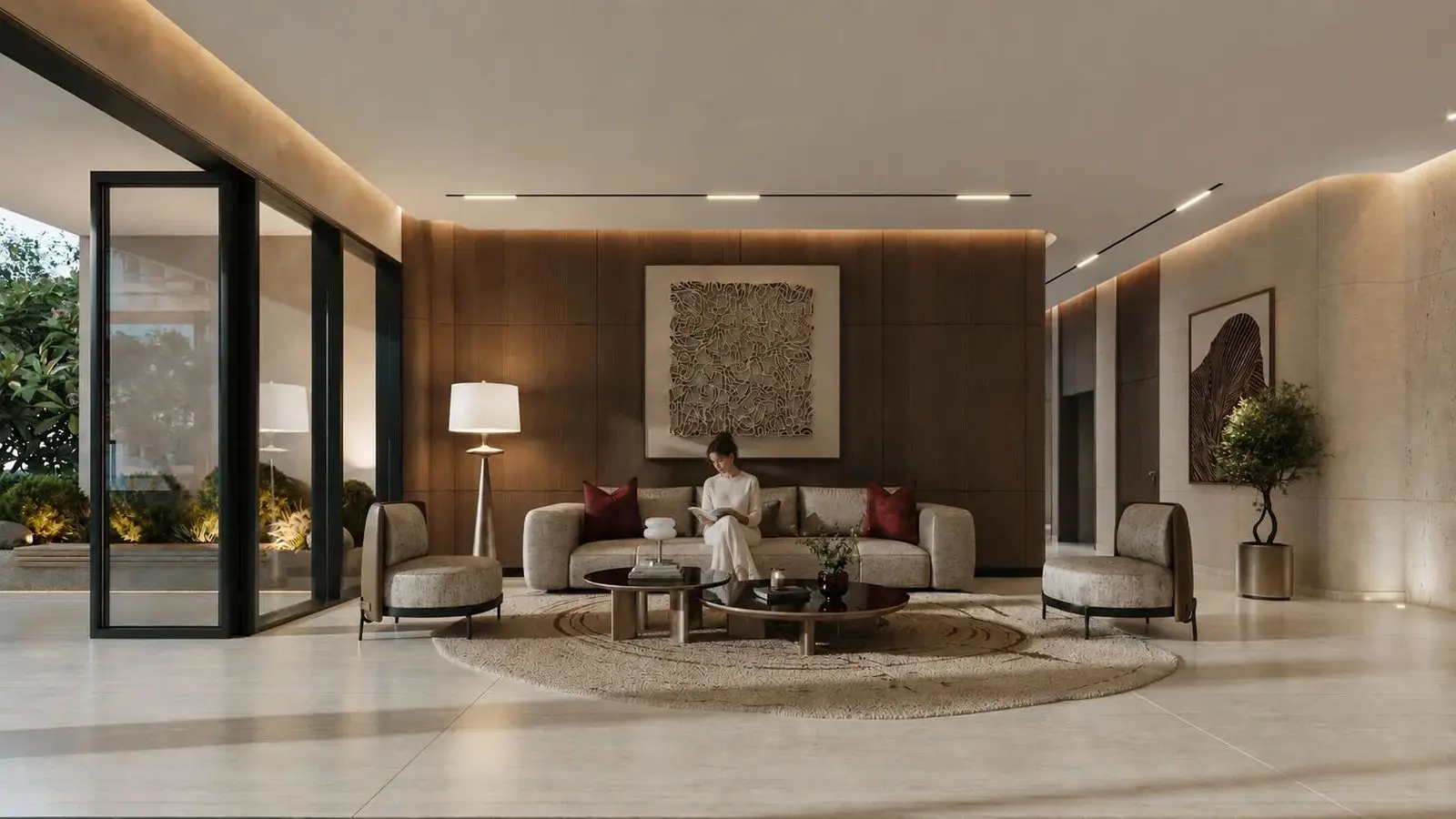 Podium Pool and Wellness Amenities in JVC