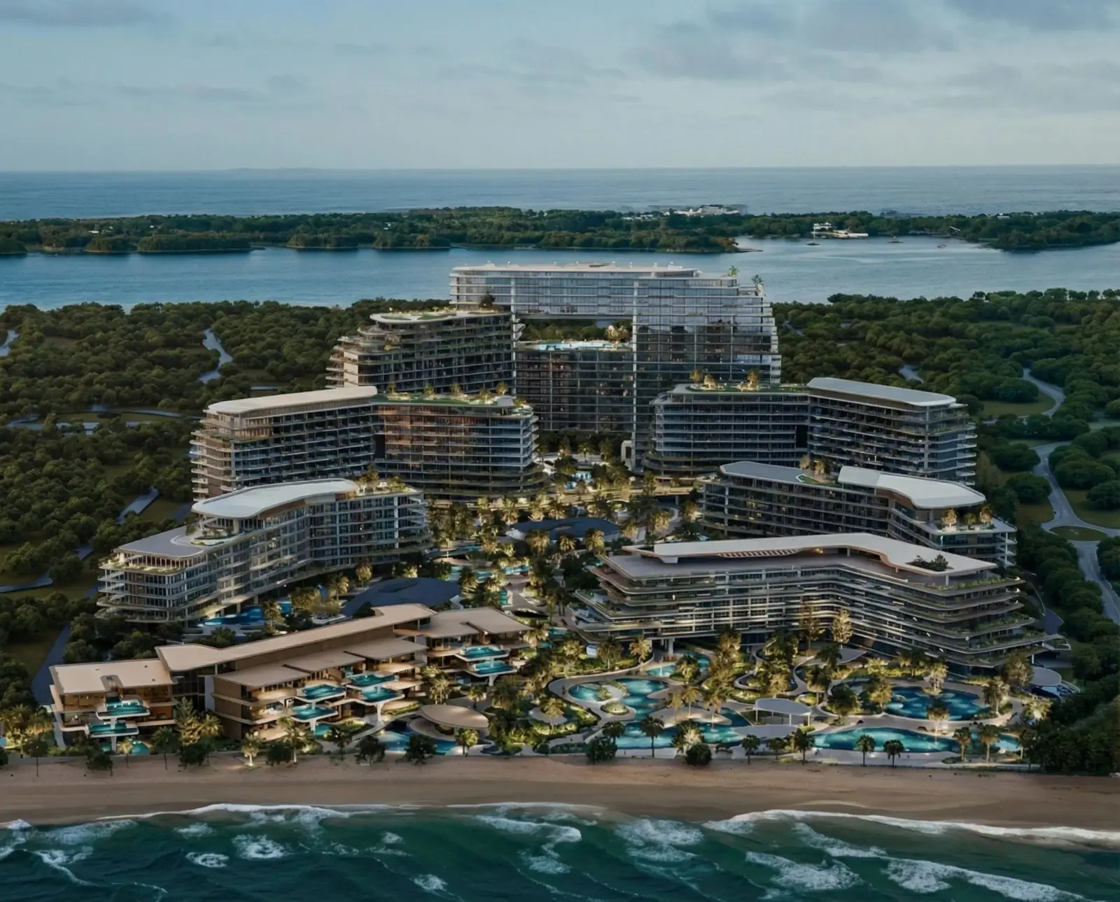 Dubai Islands Location: Beach, City and Airport