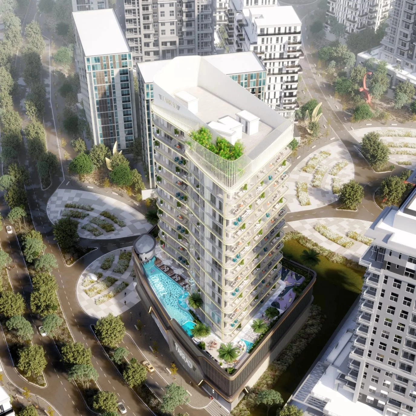 Celesto 2 — Podium Pool | Profound Properties, Dubai