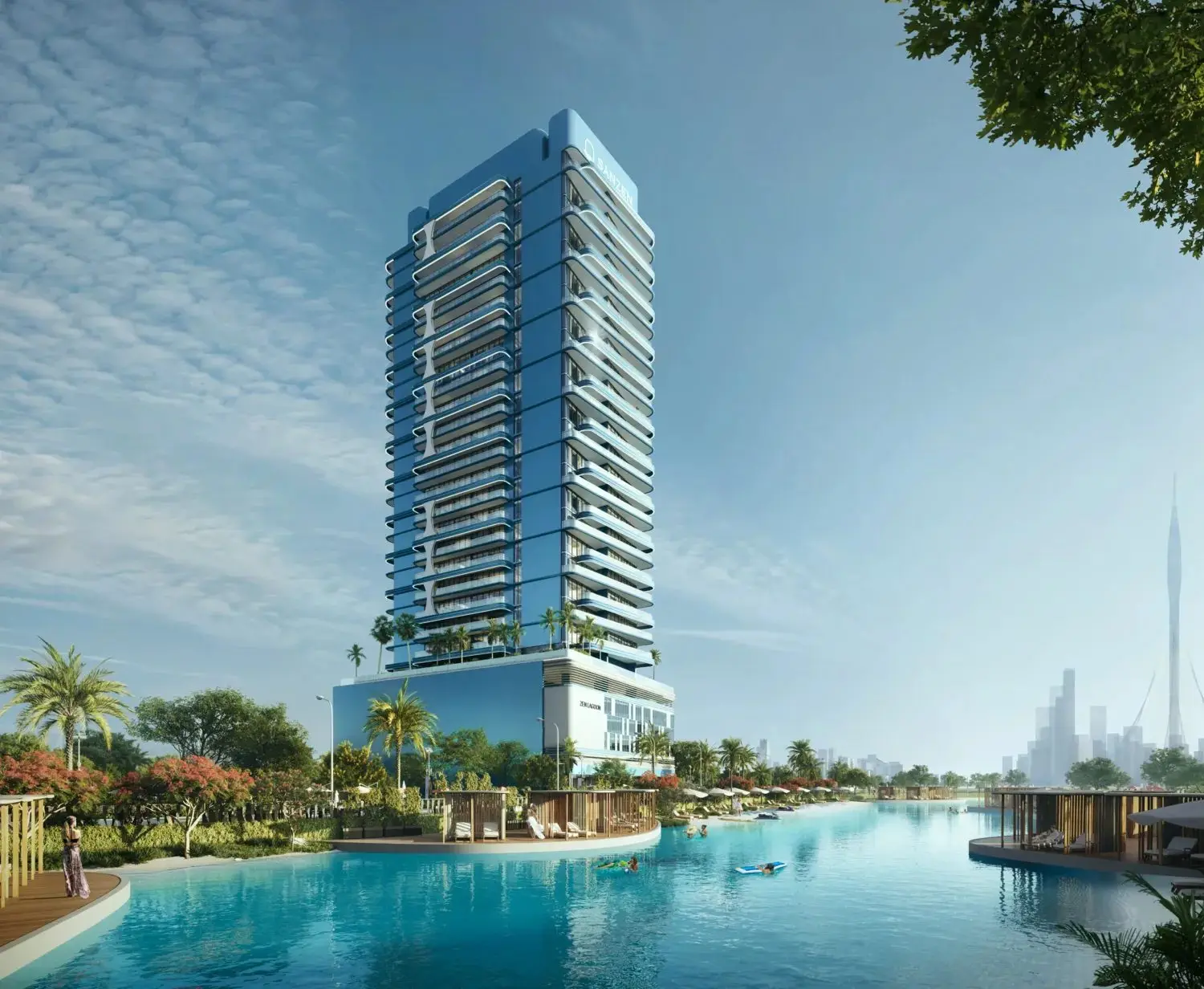 Zen Lagoons Location in Meydan Horizon, Bukadra