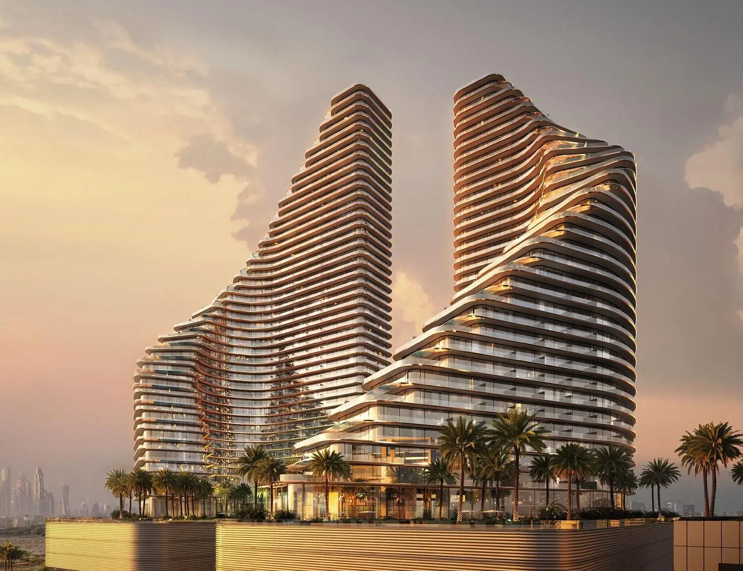 Twin Sculpted Towers in Jumeirah Village Triangle