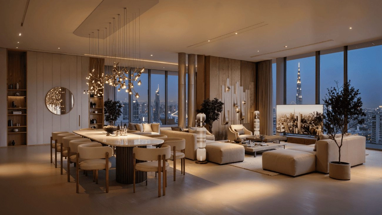 DWTN Residences — Night Skyline | Profound Properties, Dubai