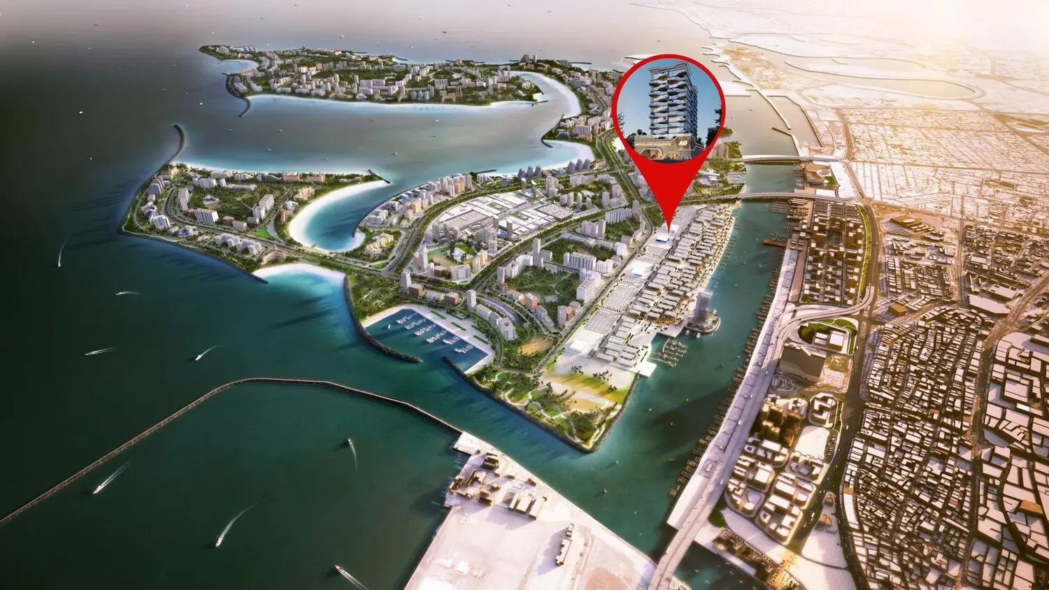 Dubai Islands Location Near the Marina and Deira