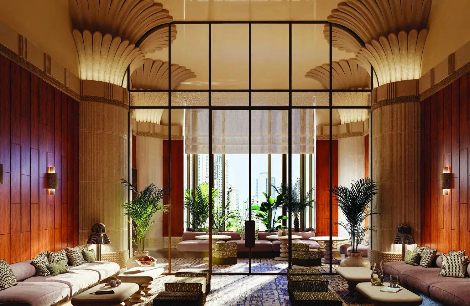 Spa, Rooftop Pool and Courts at Elire Business Bay