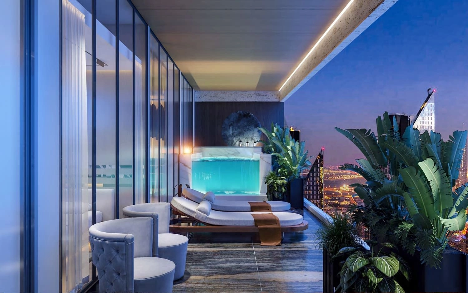 Empire Estates — Pool Terrace | Profound Properties, Dubai