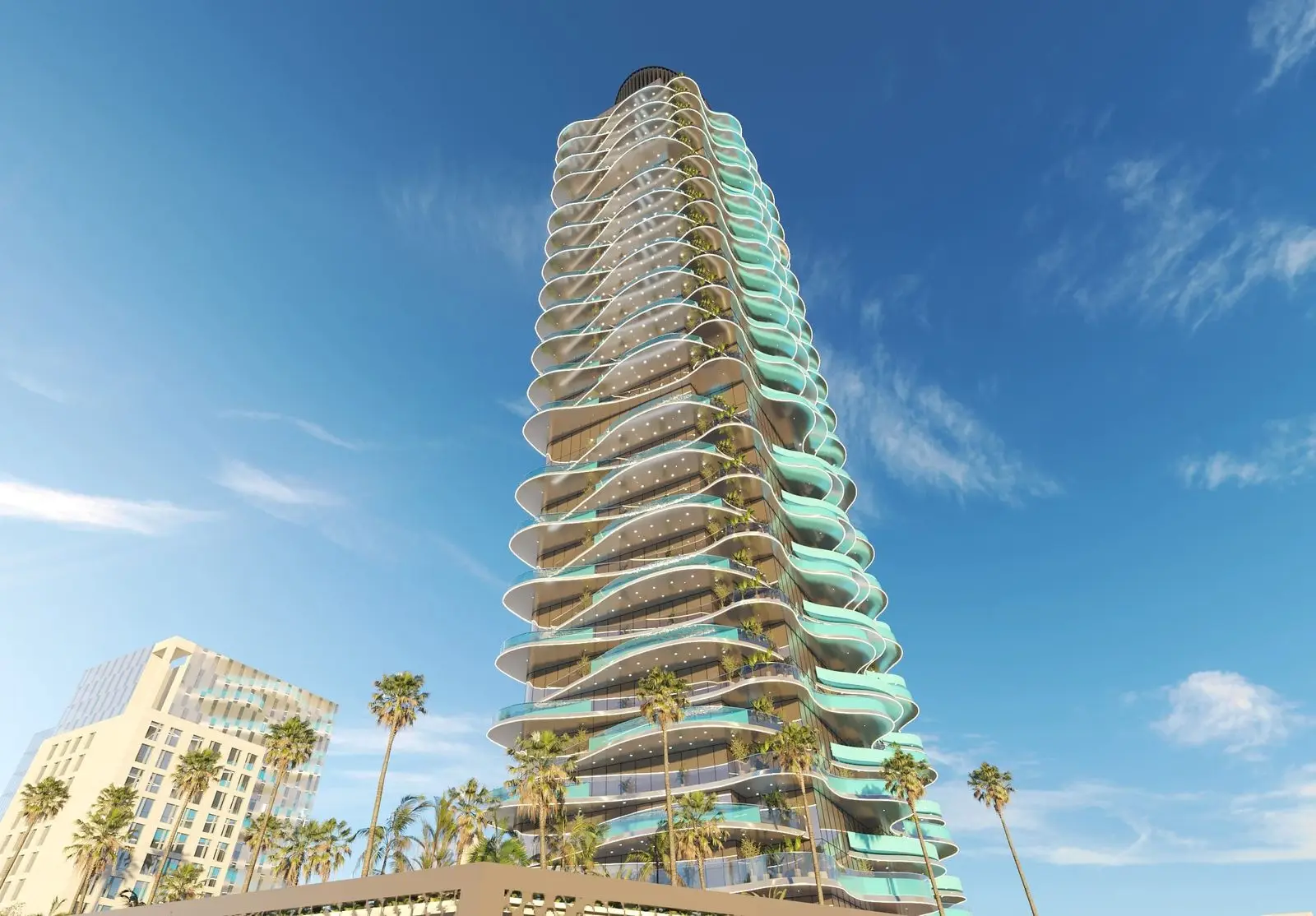 A 40-Floor Tower With Pools in Jumeirah Village Triangle