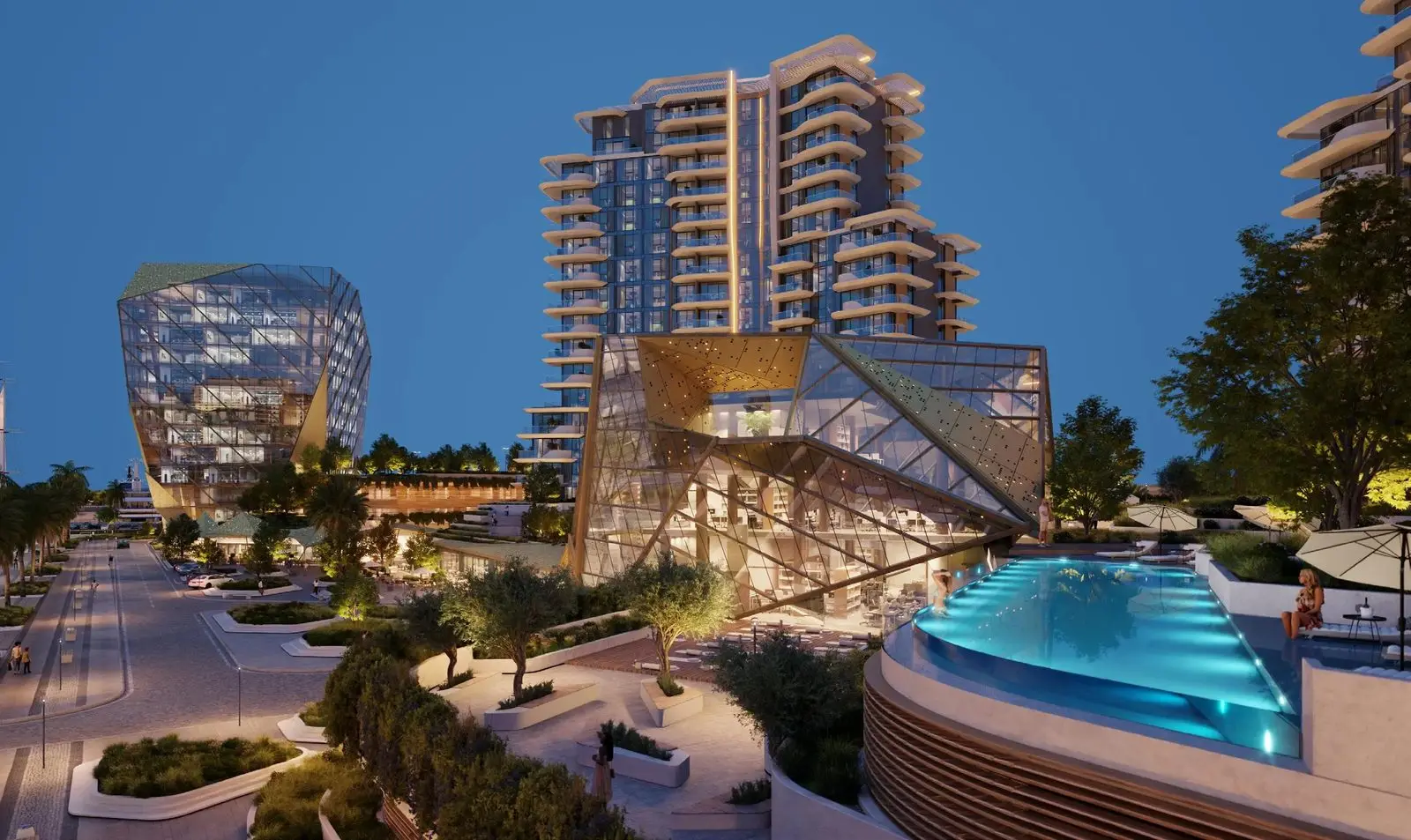 Pools, Spa and Clubhouse at Mina Rashid Towers