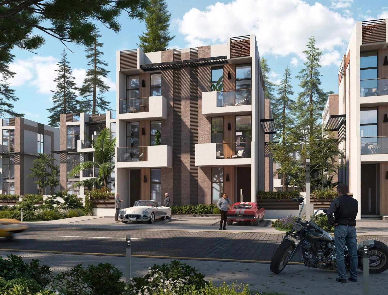 Reportage Hills — Tree-Lined Street | Profound Properties, Dubai