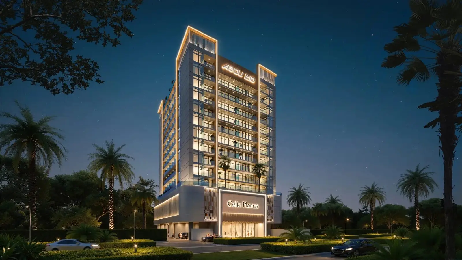 Apartment Tower in Dubai Land Residence Complex