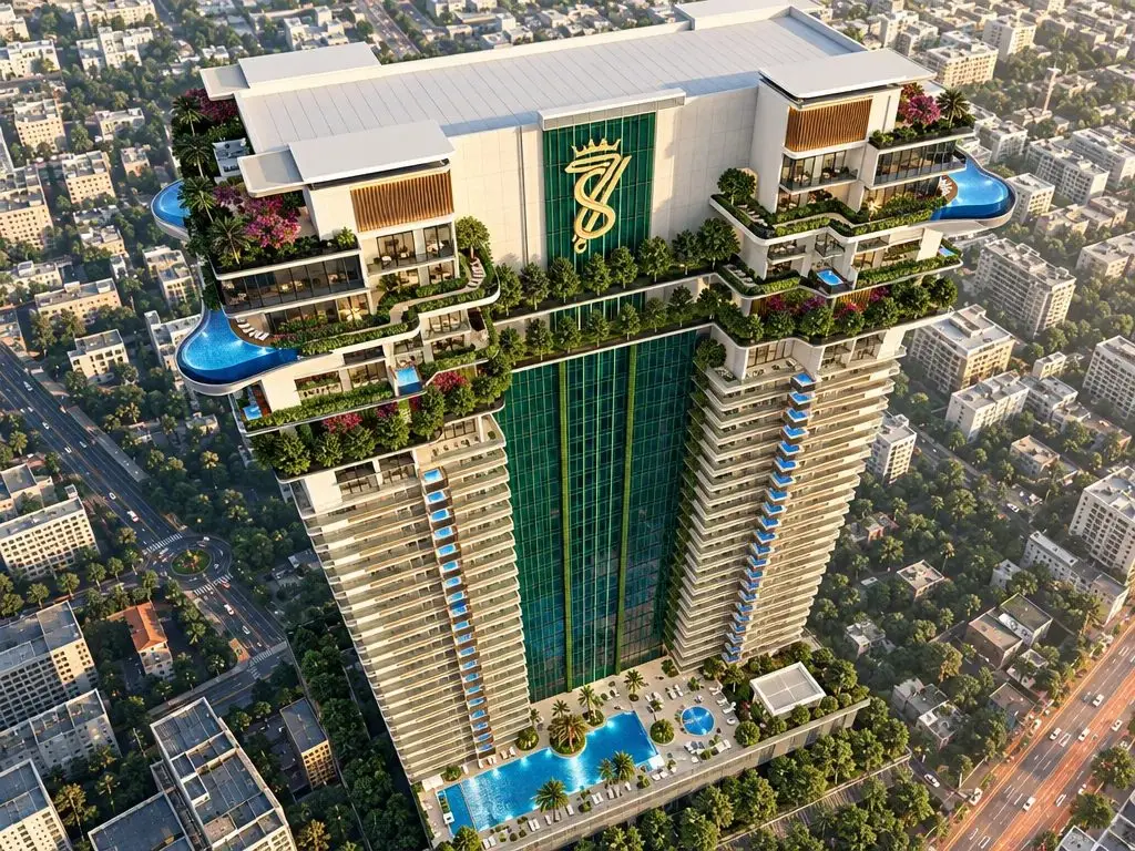 Health Club Floor and Al-Ghaf Sky Park Amenities