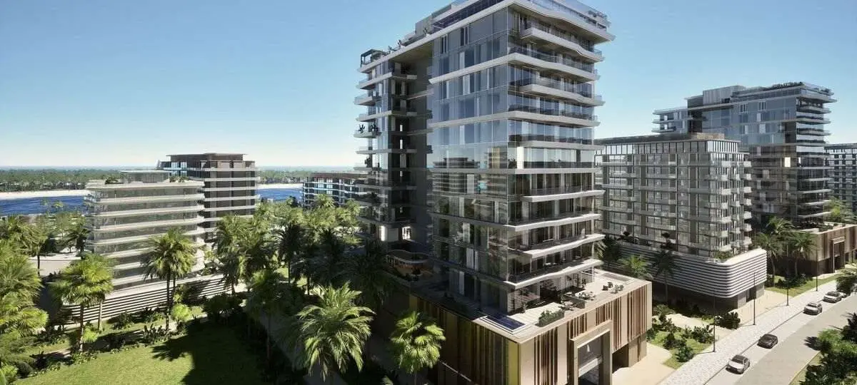A Glass Residential Tower on Dubai Islands