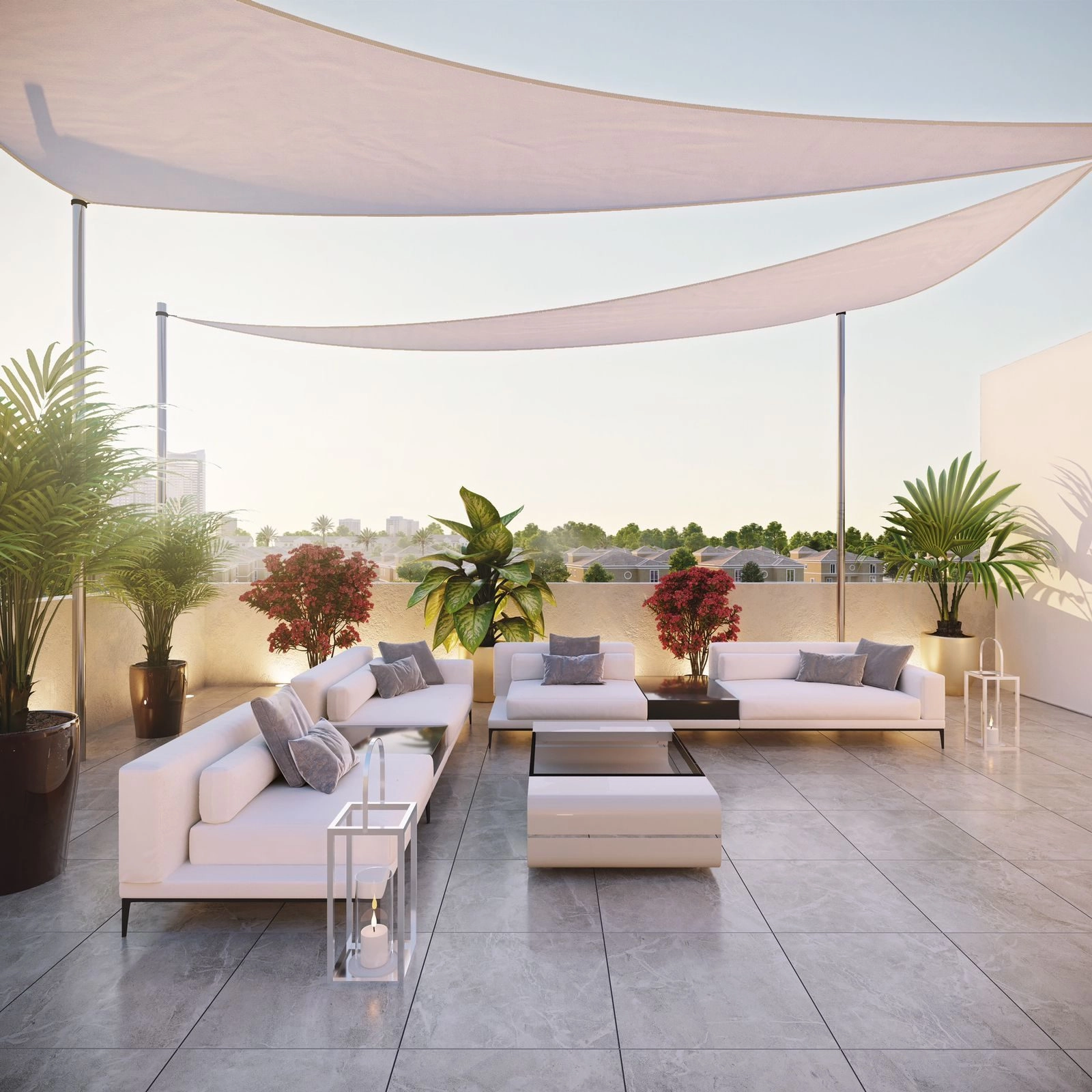 Beach Oasis 1 and 2 — Terrace | Profound Properties, Dubai