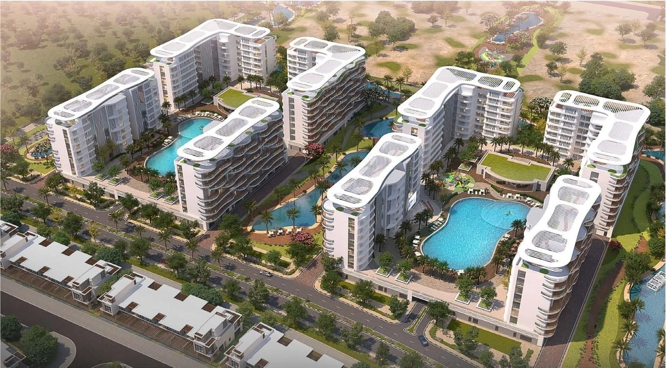 DAMAC Lagoons Views Phase 2 — Courtyard Pools | Profound Properties, Dubai