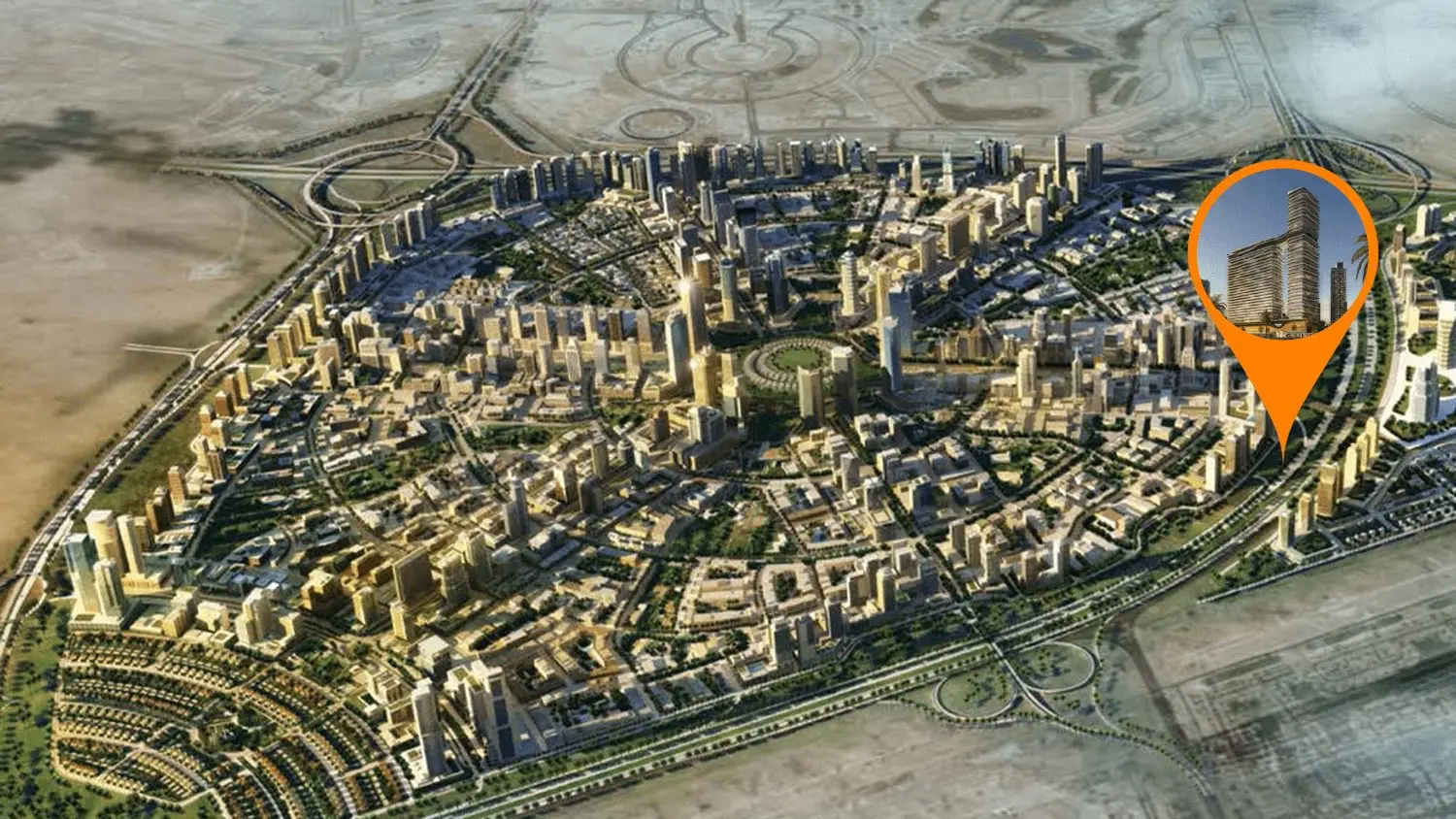 Jumeirah Village Circle Location and Drive Times