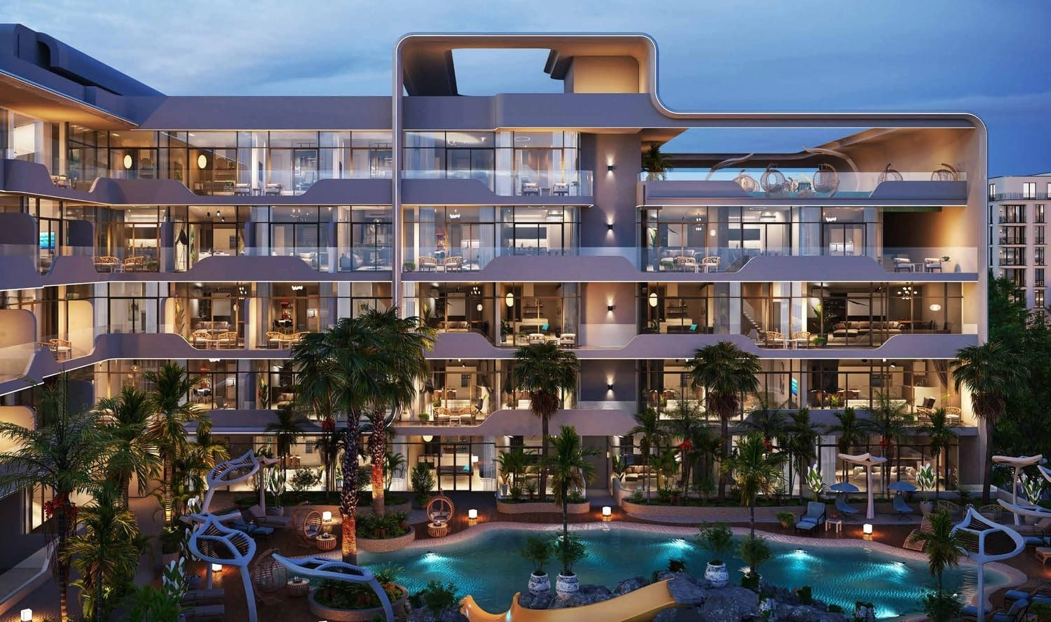 99 Parkplace — Pool Deck View | Profound Properties, Dubai