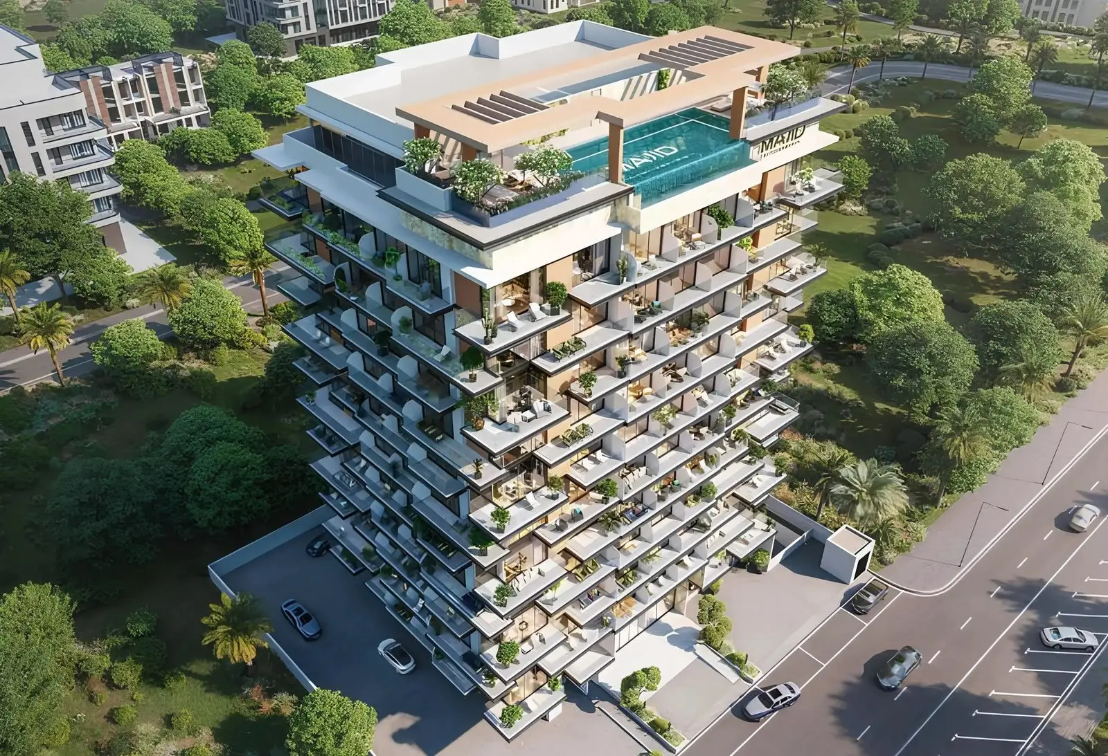 Apartment Tower in Dubai Land Residence Complex