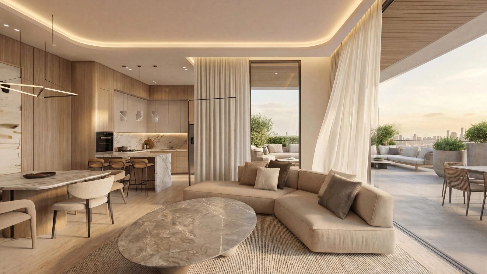 Lunaya Terraces — Open Terrace | Profound Properties, Dubai