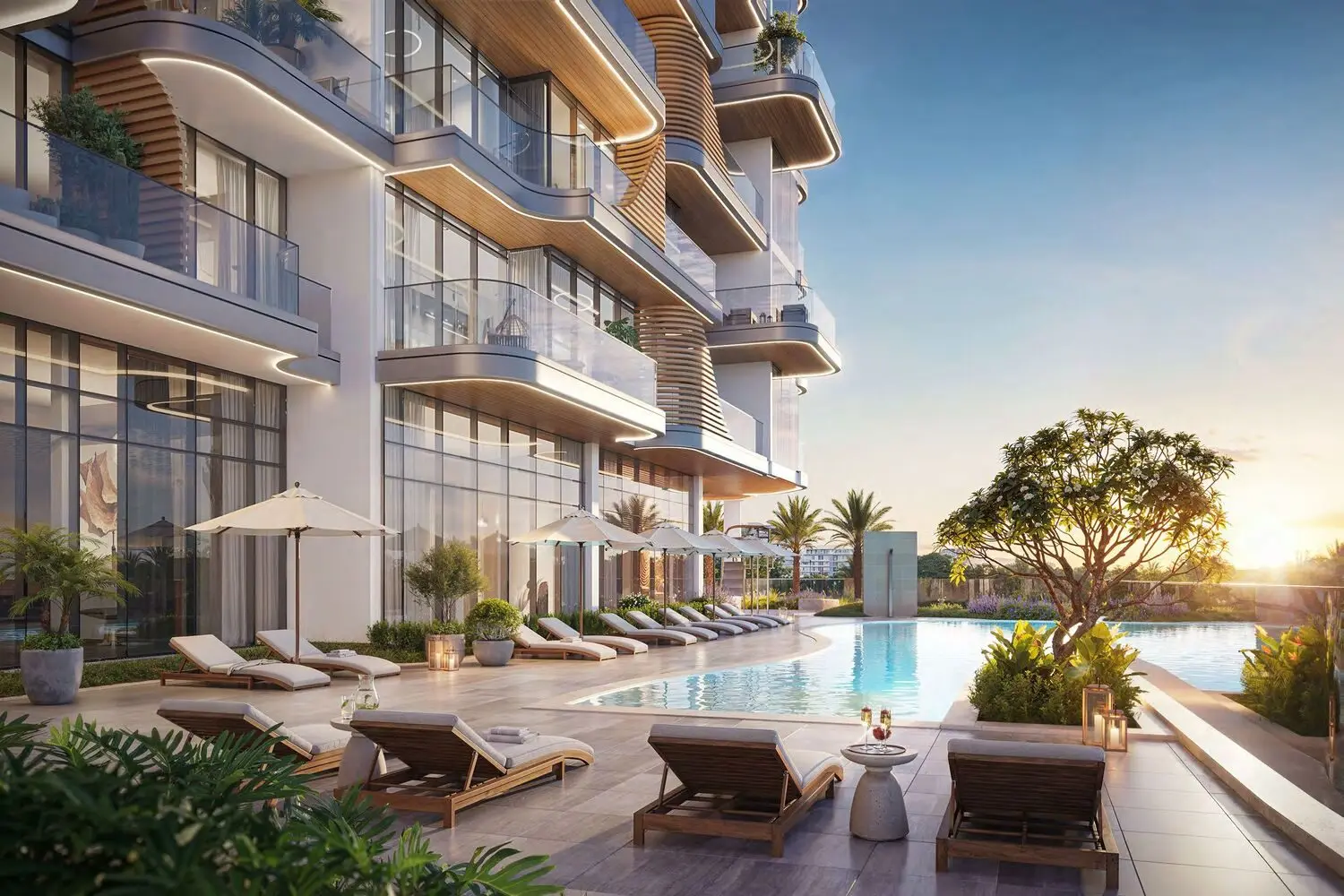 Beach Pool, Mini Golf and Rooftop Amenities in Majan