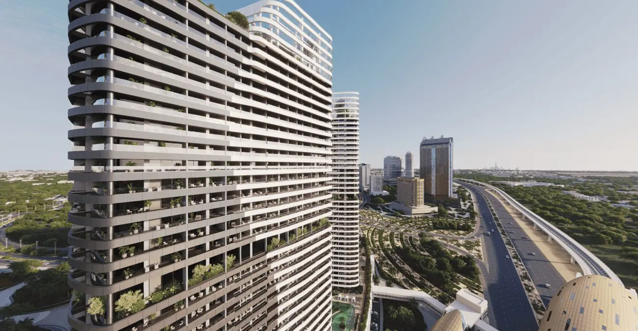 Twin Residential Towers in Dubai Science Park