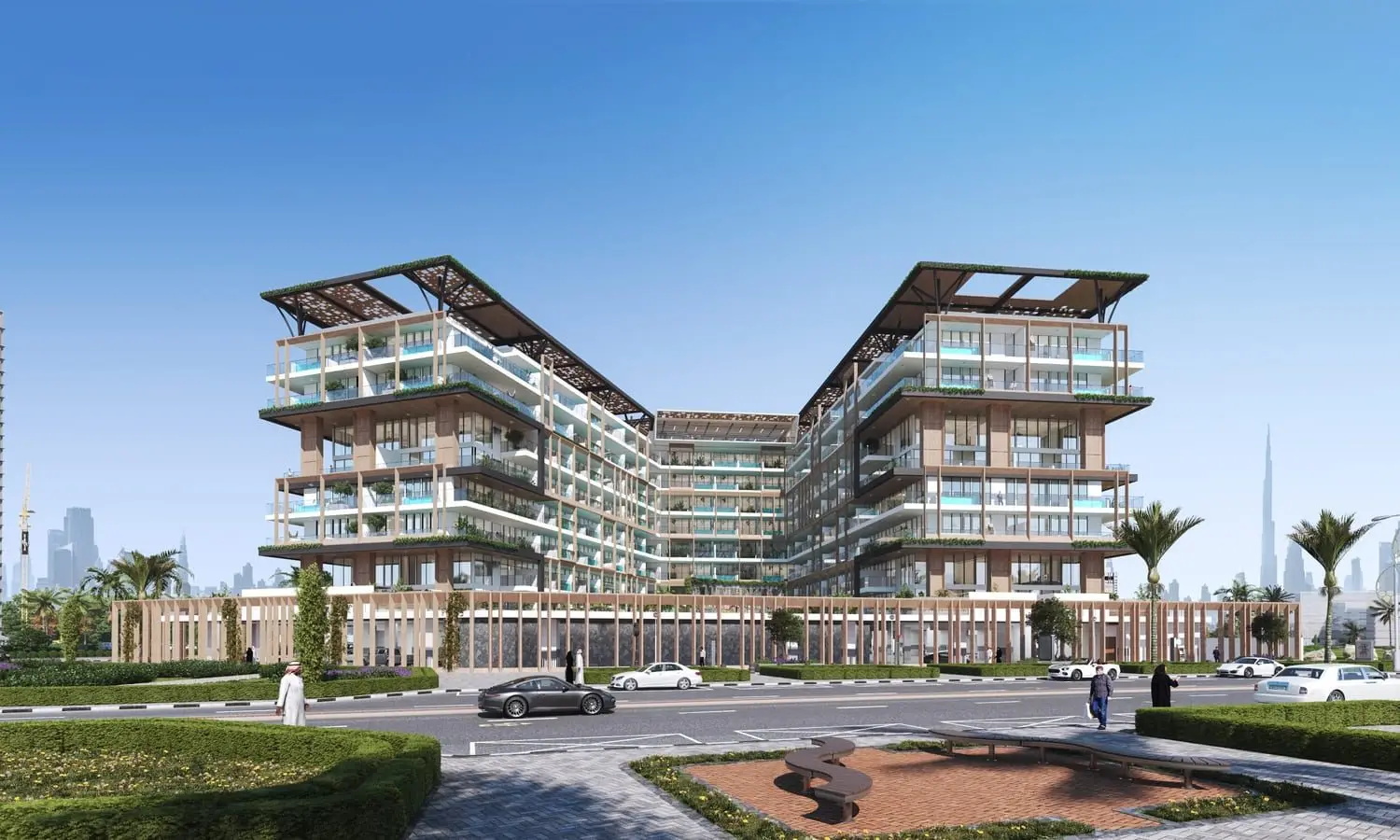 A Mid-Rise Apartment Building in Arjan, Dubai