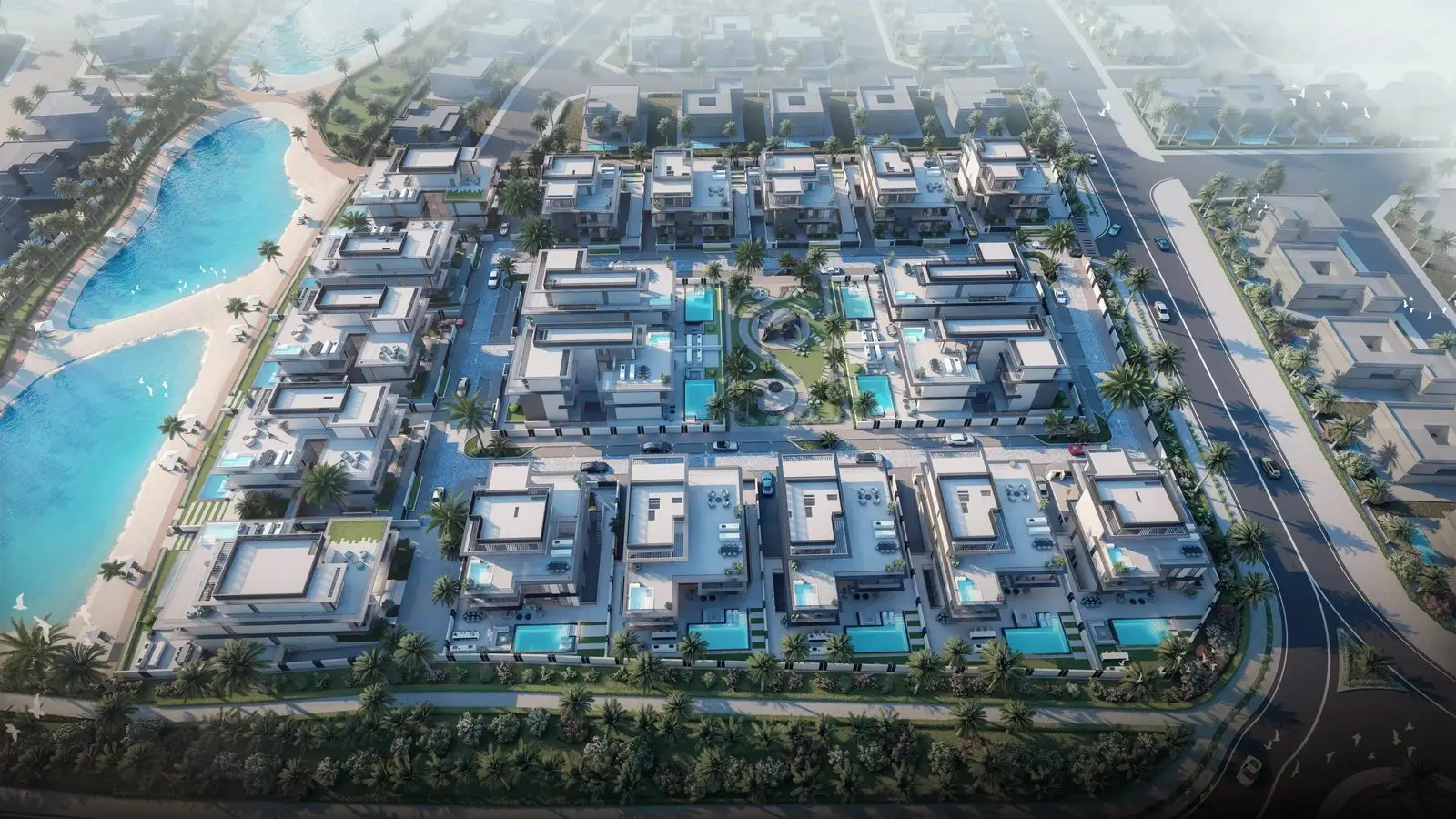 Gated Lagoon-Side Villas in District 11, MBR City
