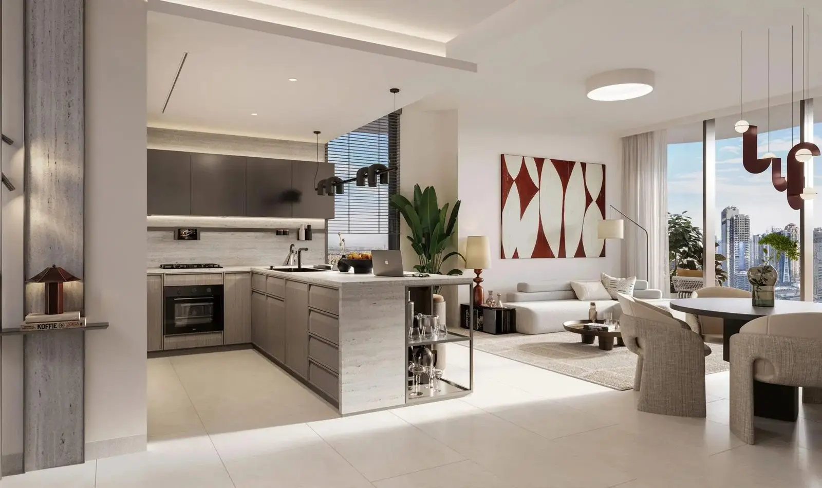 1 to 3 Bedroom Apartments With Lake and City Views