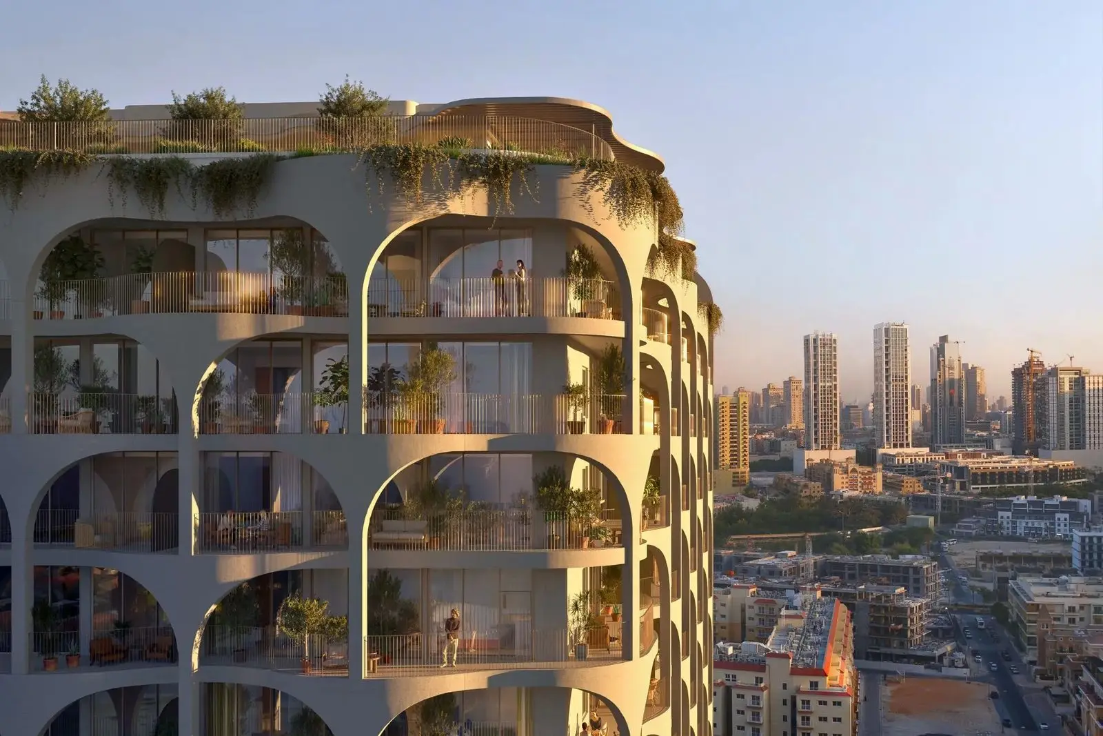 A Palm-Weave Inspired Apartment Tower in JVC