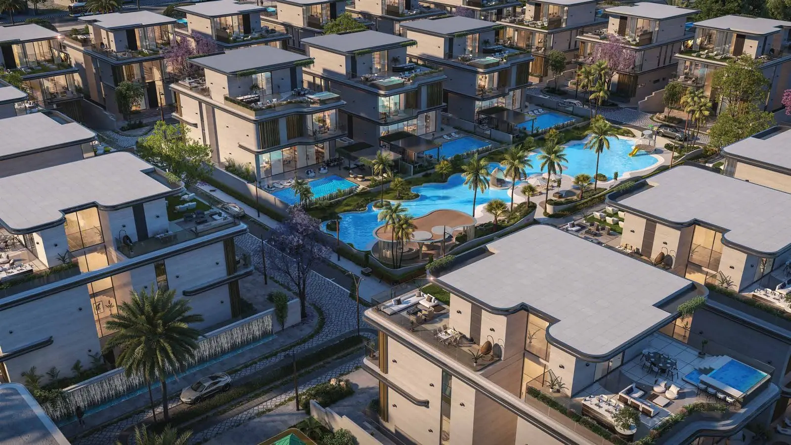 Gated Lagoon Villas in MBR City District 11