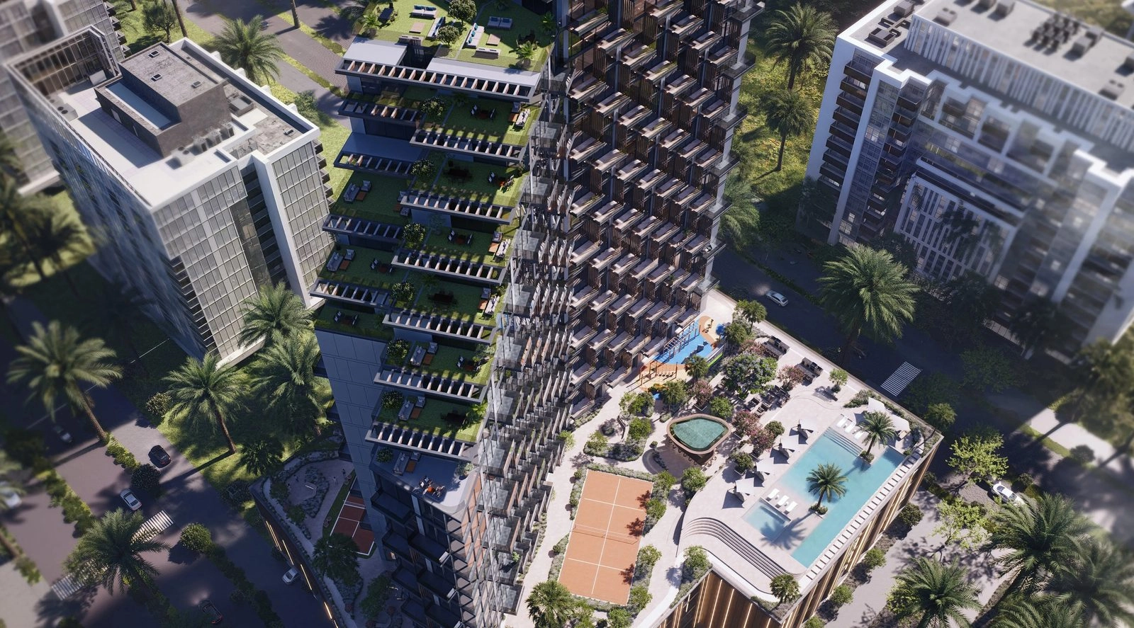 The Winslow — Podium Pool | Profound Properties, Dubai
