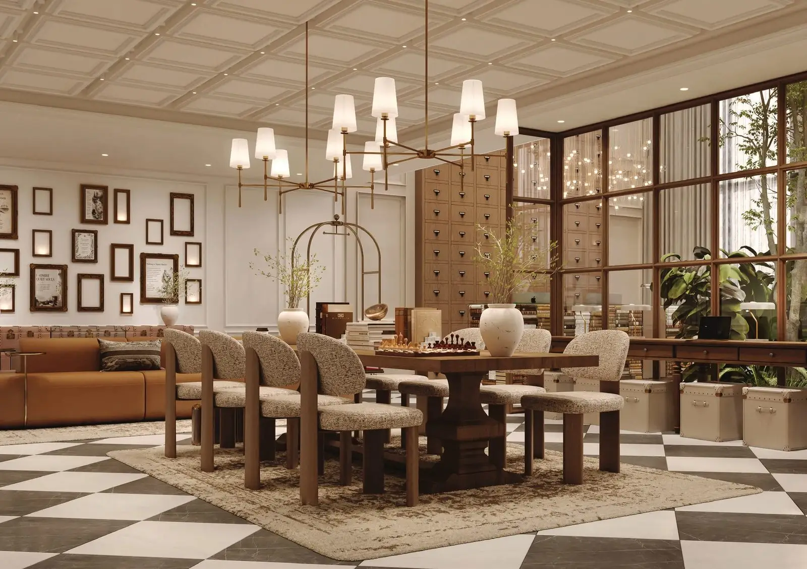 A Library-Led Apartment Tower in Dubailand