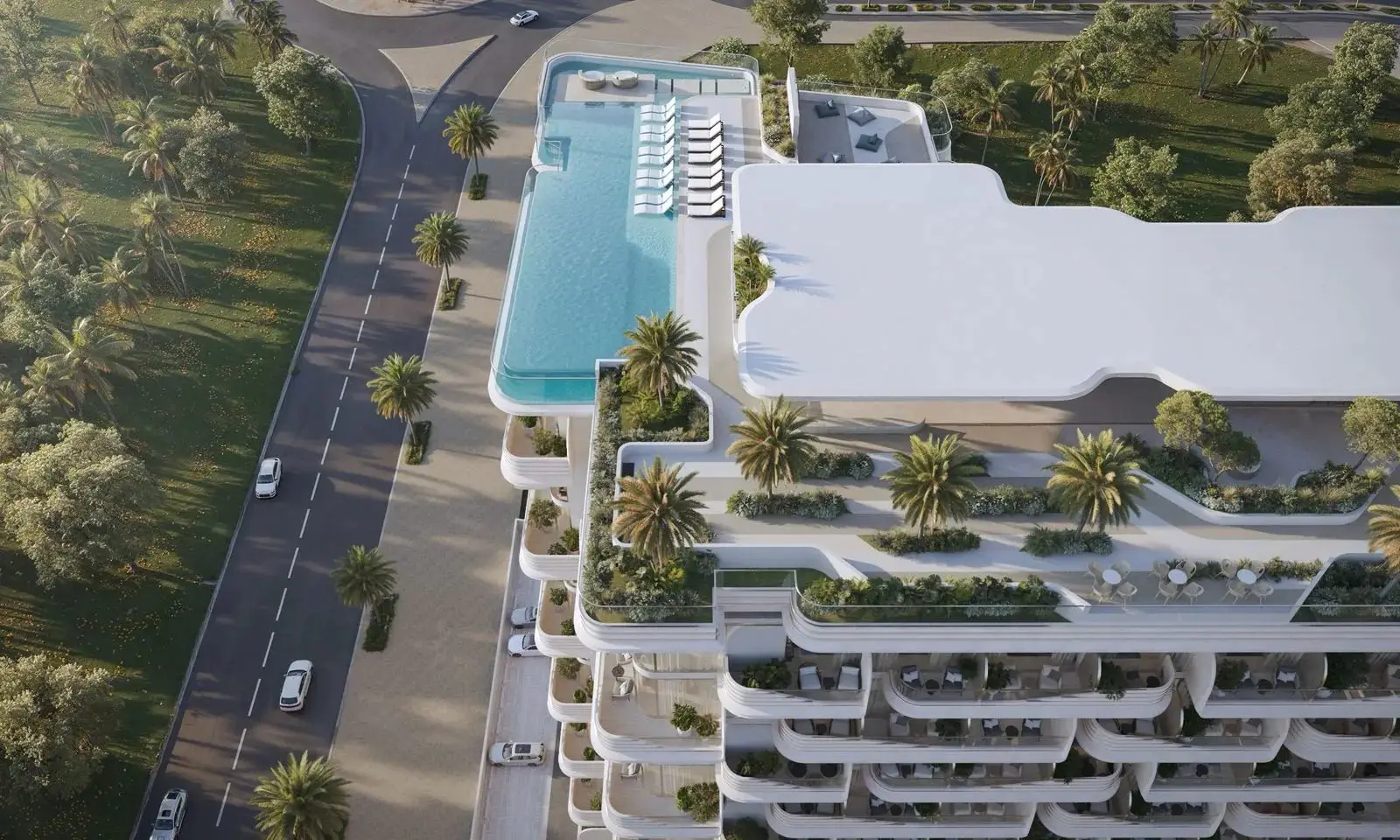 Rooftop Pool, Ice Bath and Kids' Park at Cybele
