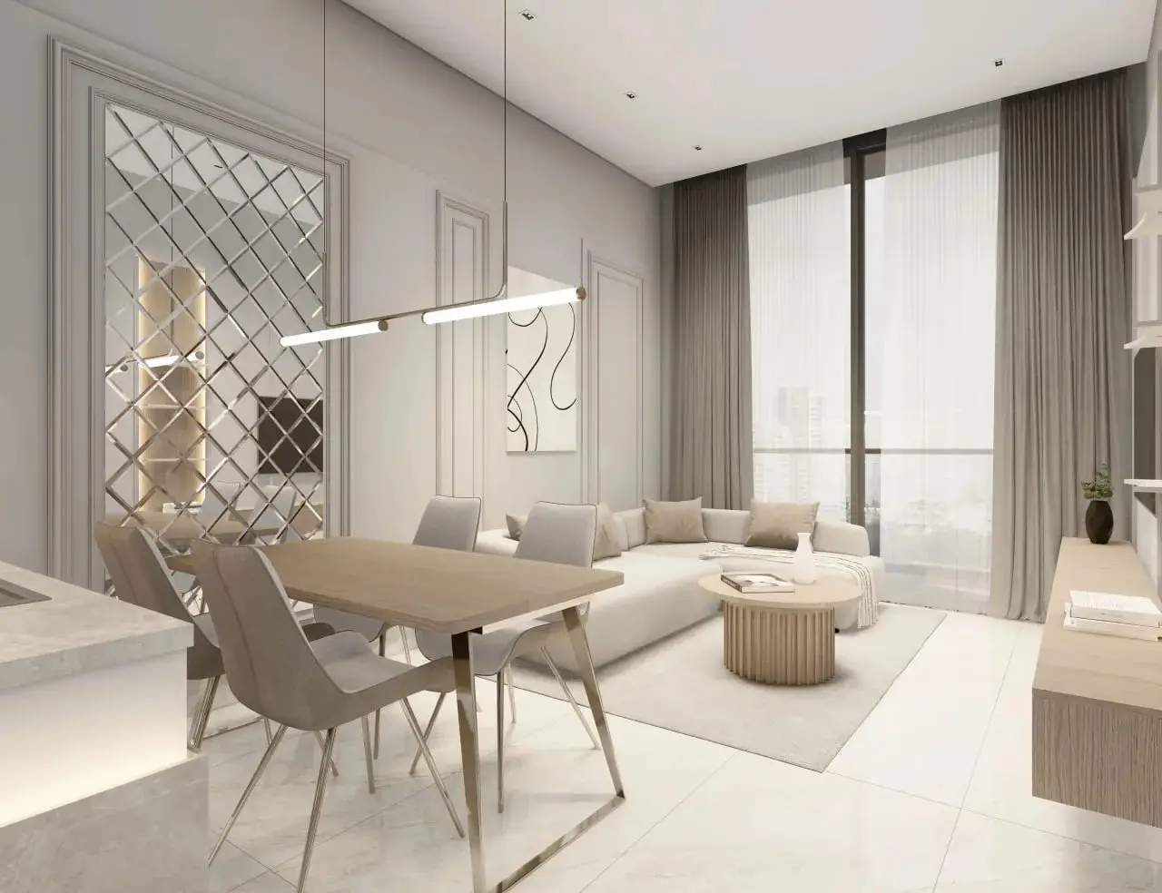 Studios and 1 Bedroom Apartments in DLRC