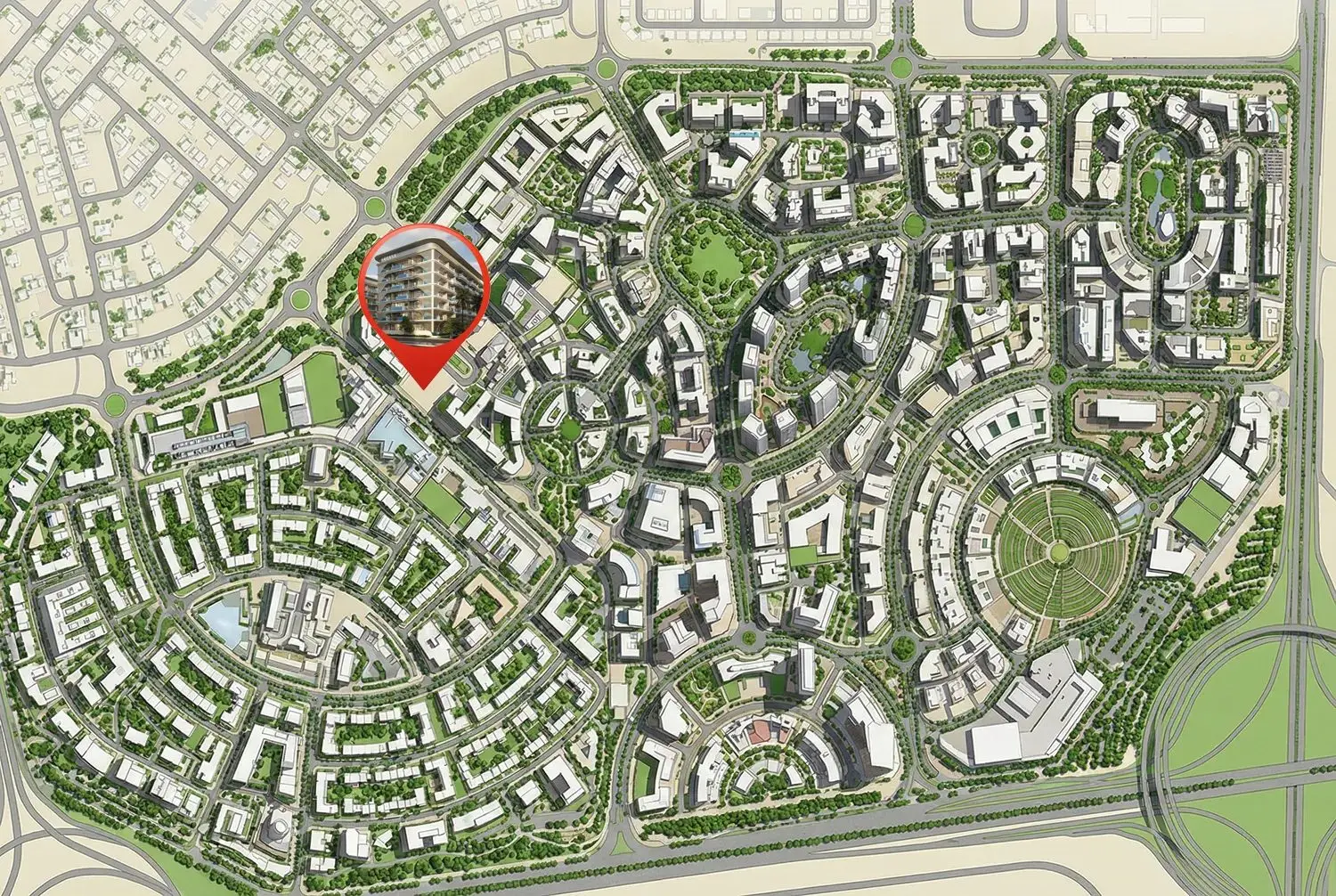 Arjan Location Beside Dubai Miracle Garden
