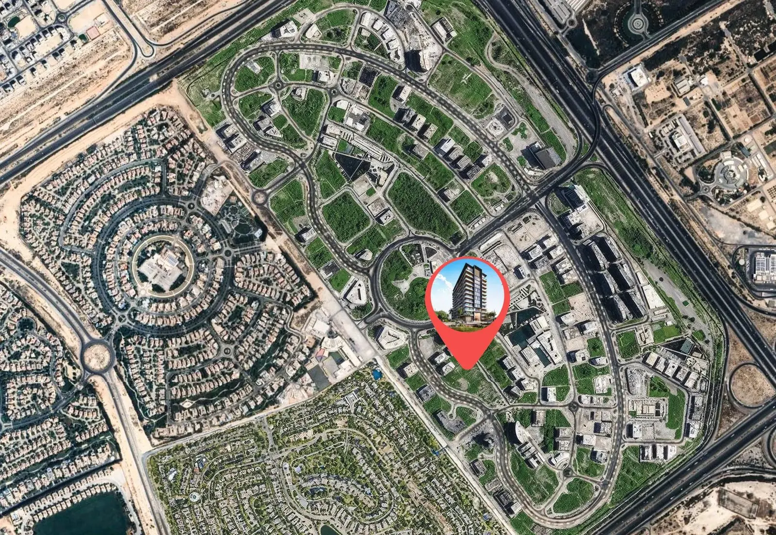 Dubailand Residence Complex Location and Drive Times