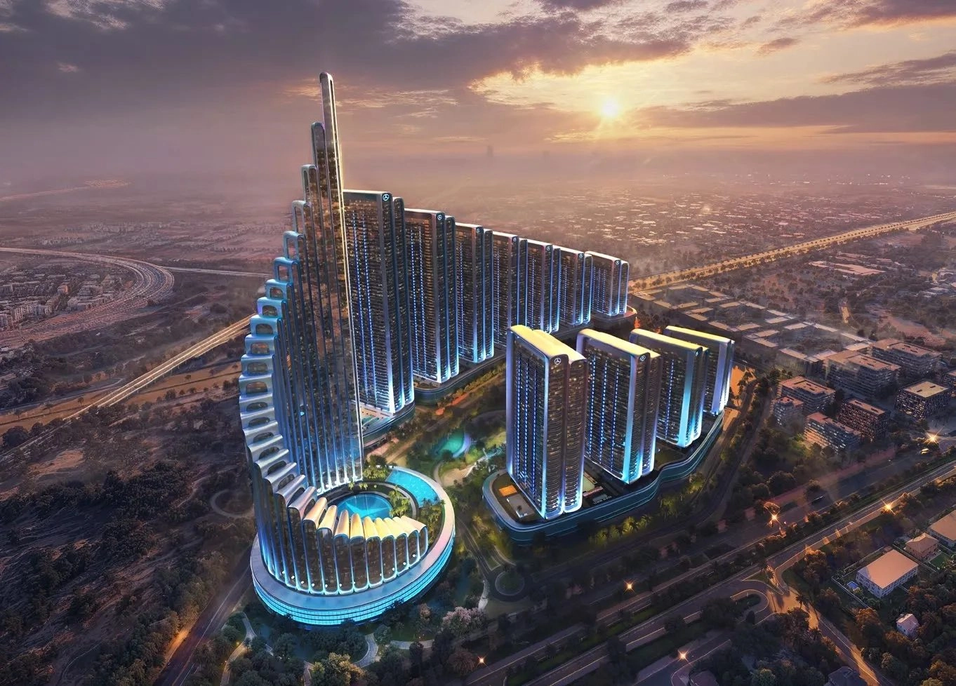 Vision Iconic — Podium Pool | Profound Properties, Dubai