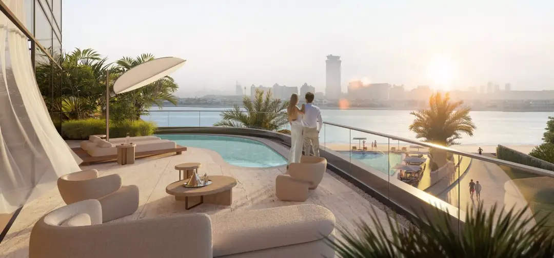 إس إل إس ريزيدنسز ذا بالم — يجب أن يكون — شرفة — feature | Profound Properties, Dubai