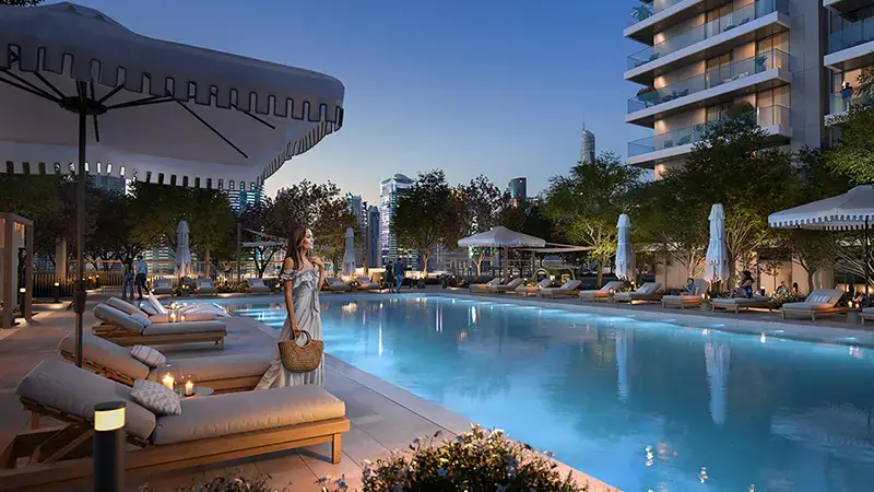 Marina Cove — Swimming Pools — Infinity Swimming Pool — amenity | Profound Properties, Dubai