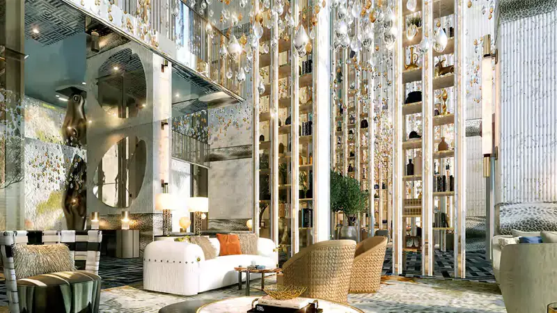 Cavalli Tower — Sozial & Event — Lounge-Bereich — amenity | Profound Properties, Dubai