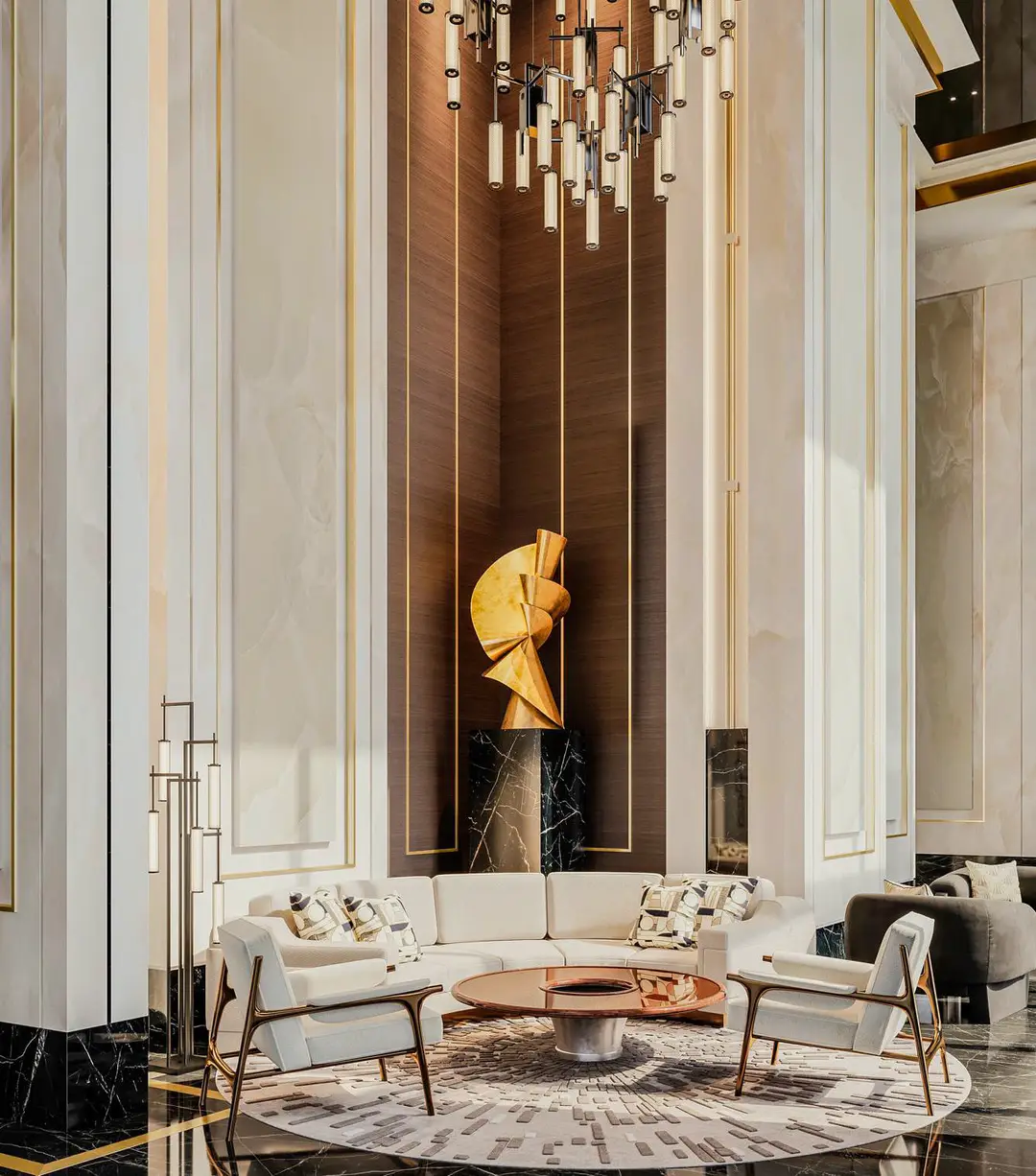 Waldorf Astoria Residences Dubai — 社交与活动 — 休息区 — amenity | Profound Properties, Dubai