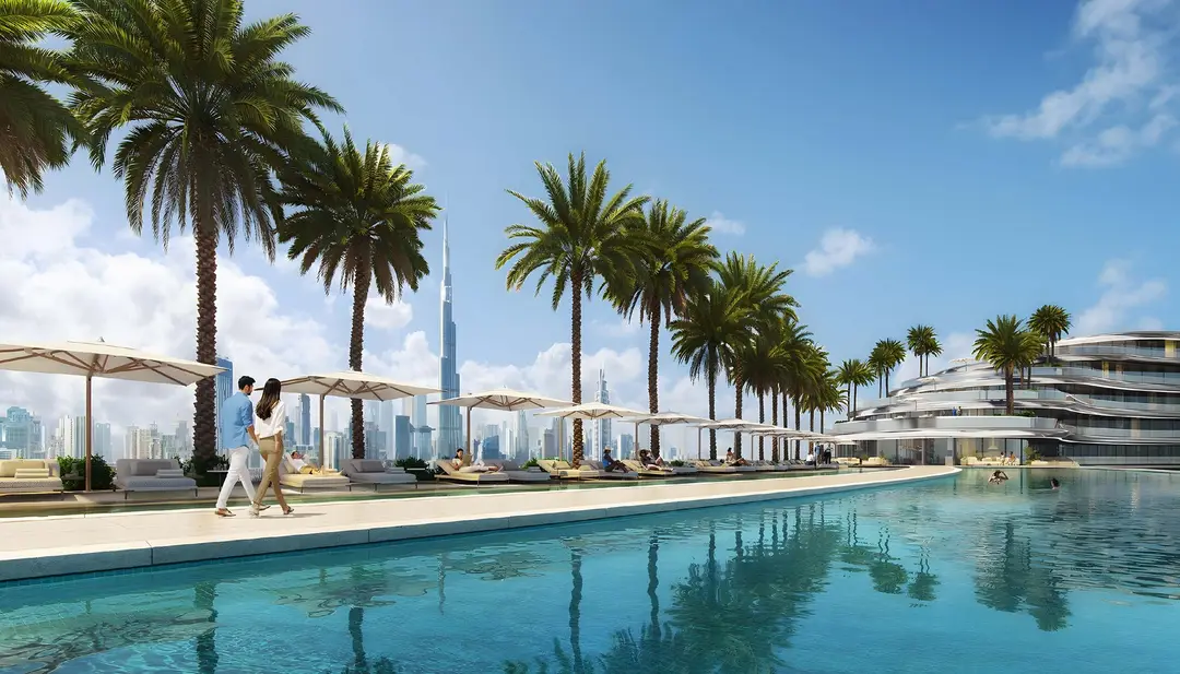 Binghatti Aquarise — Swimming Pools — Outdoor Swimming Pool — amenity | Profound Properties, Dubai