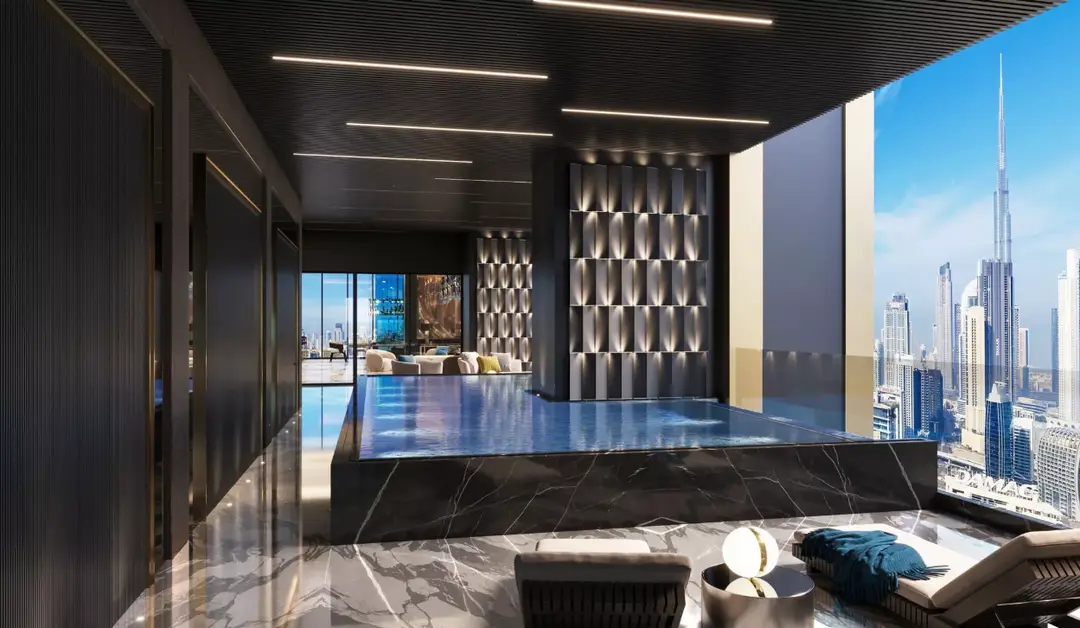 Burj Binghatti Jacob & Co Residences — Schwimmbäder — Infinity-Pool — amenity | Profound Properties, Dubai