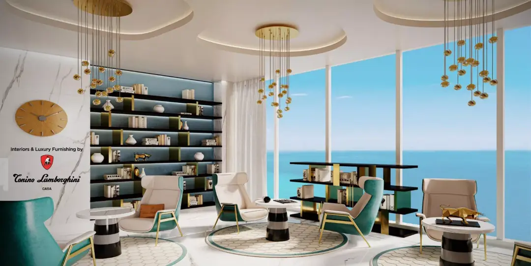 Oceanz 3 — Sozial & Event — Lounge-Bereich — amenity | Profound Properties, Dubai
