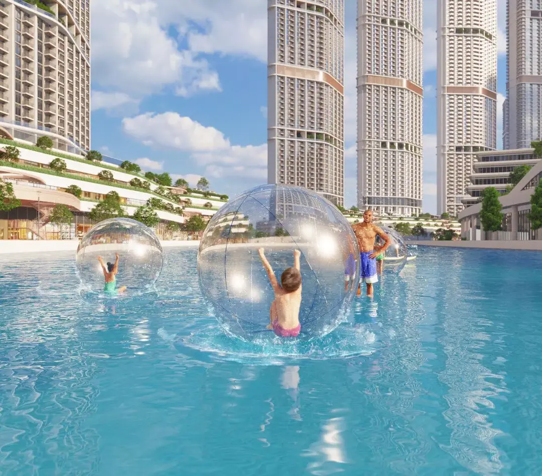 绿色景观 — 游泳池 — 室外游泳池 — amenity | Profound Properties, Dubai