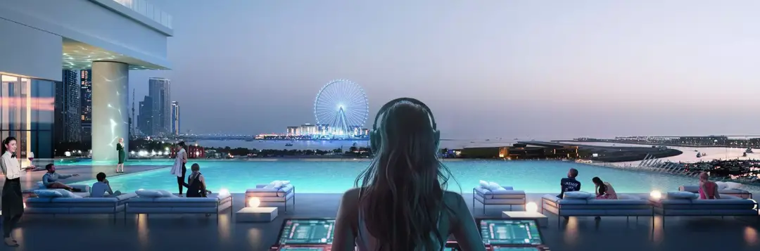 W Residences Dubai Harbour — Swimming Pools — Infinity Swimming Pool — amenity | Profound Properties, Dubai