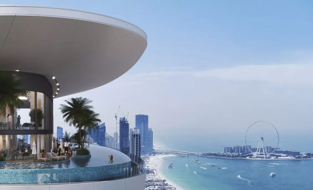 صوبه سيهافن تاور ب — مسبح — مسبح خارجي — amenity | Profound Properties, Dubai