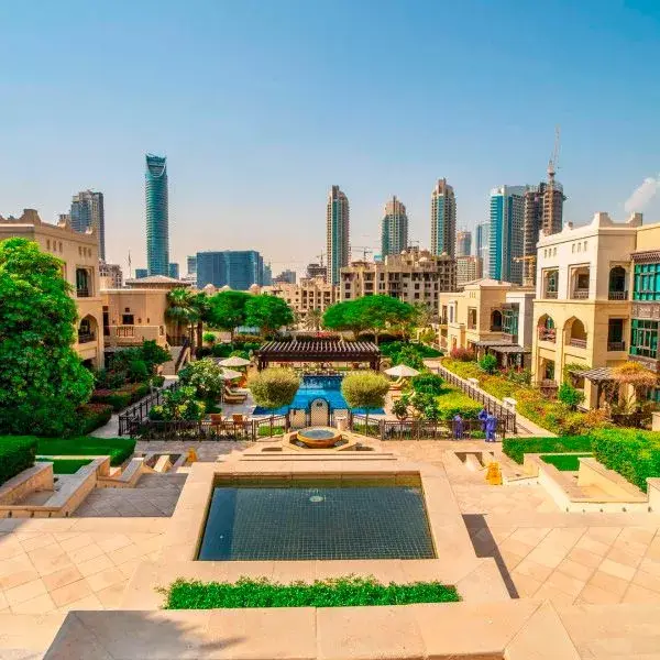 Al Tajer Residences — Swimming Pools — Outdoor Swimming Pool — amenity | Profound Properties, Dubai