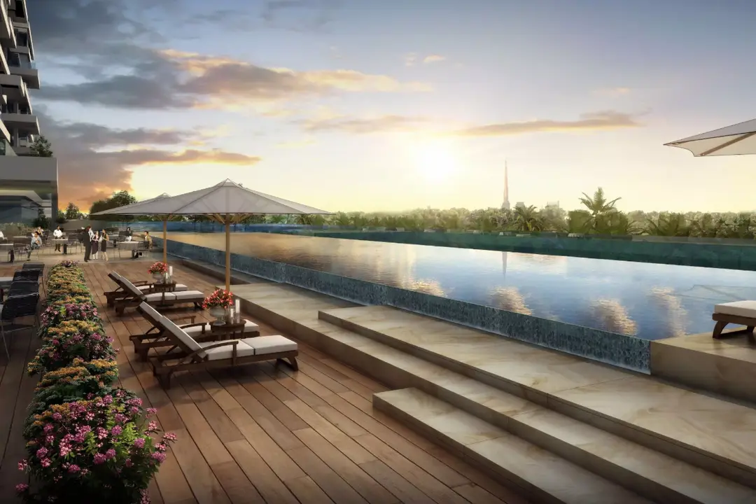 Seventh Heaven — Swimming Pools — Infinity Swimming Pool — amenity | Profound Properties, Dubai