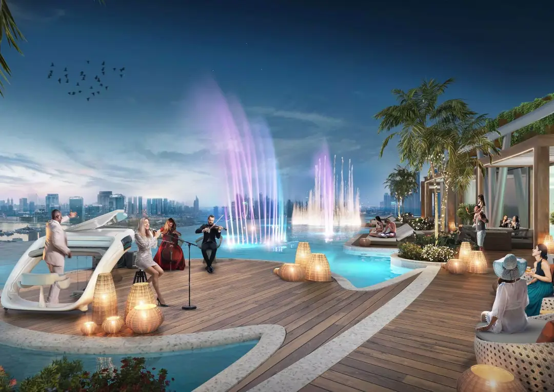 DAMAC Bay by Cavalli - Dubai Harbour — Social & Event — Lounge Area — amenity | Profound Properties, Dubai