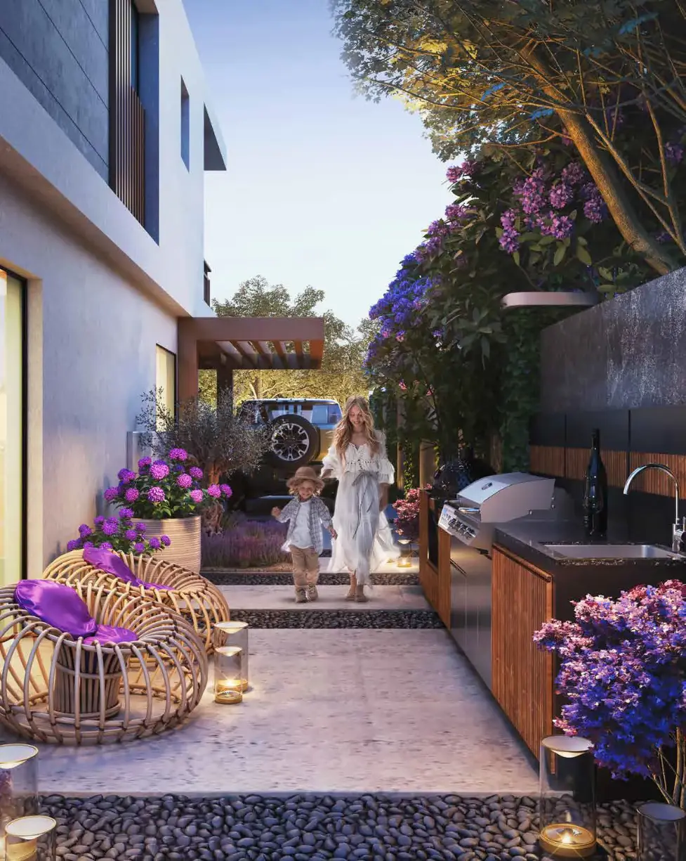 Violet - Damac Hills 2 — Social & Event — Barbecue Area — amenity | Profound Properties, Dubai